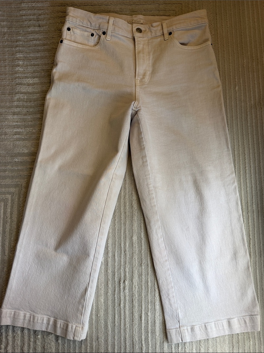 Lucky Brand Wide Leg Mid Rise Crop Pants - Size 30